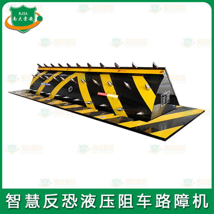 標(biāo)準(zhǔn)版智能反恐液壓翻板路障機Standard version of intelligent anti-terrorism hydraulic flap barricade machine